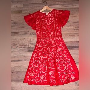 Red dress from lulus